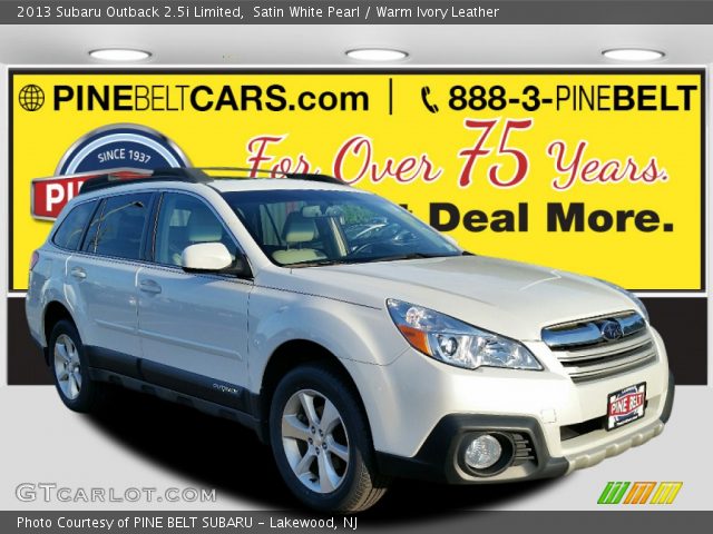 2013 Subaru Outback 2.5i Limited in Satin White Pearl