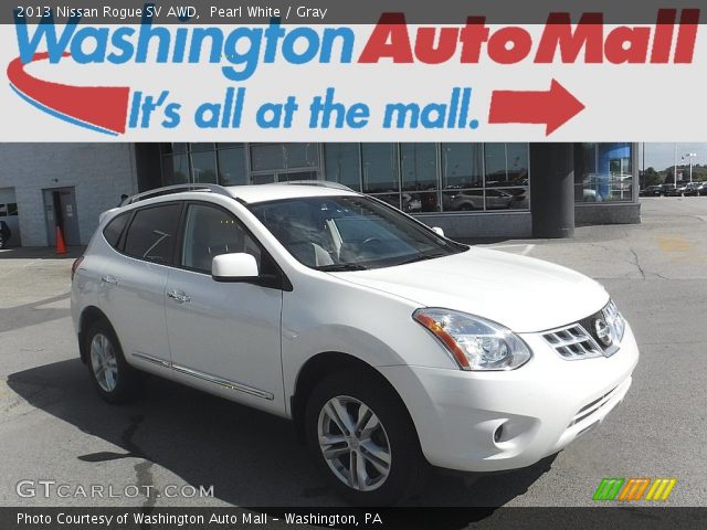 2013 Nissan Rogue SV AWD in Pearl White