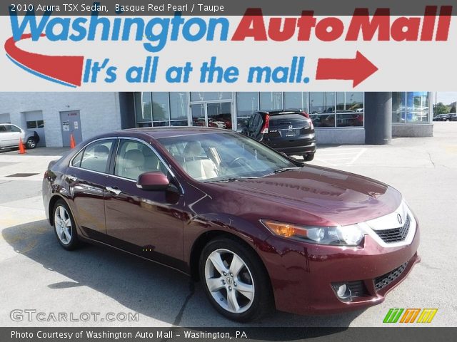 2010 Acura TSX Sedan in Basque Red Pearl