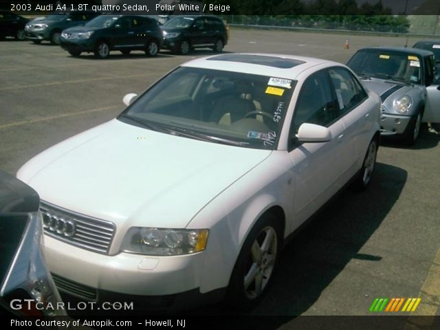 2003 Audi A4 1.8T quattro Sedan in Polar White