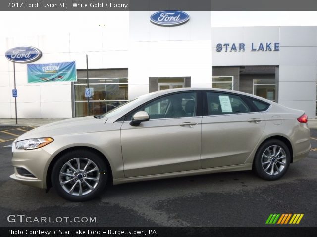 2017 Ford Fusion SE in White Gold