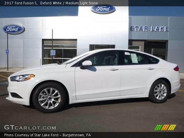 2017 Ford Fusion S in Oxford White