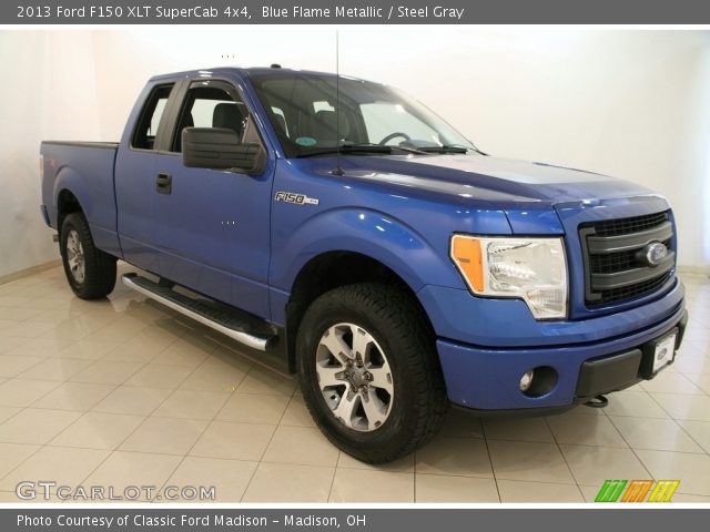 2013 Ford F150 XLT SuperCab 4x4 in Blue Flame Metallic