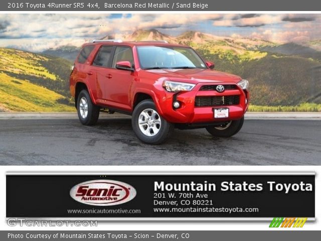 2016 Toyota 4Runner SR5 4x4 in Barcelona Red Metallic