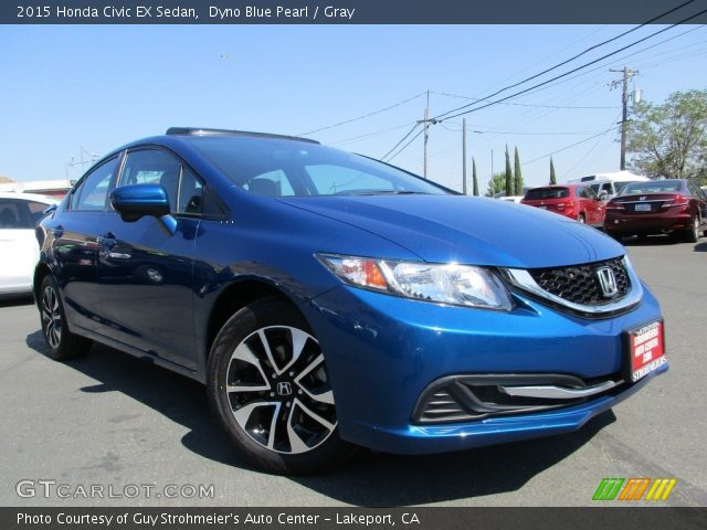 2015 Honda Civic EX Sedan in Dyno Blue Pearl