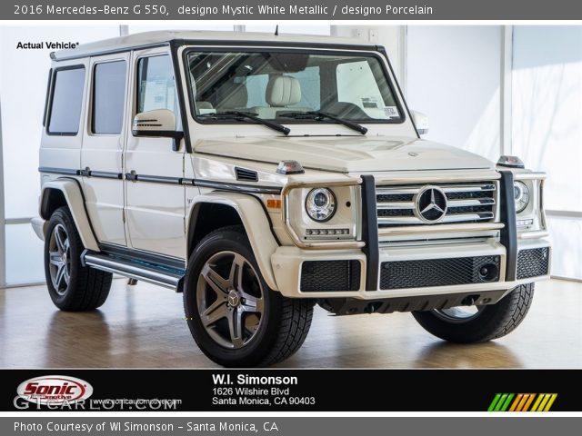 2016 Mercedes-Benz G 550 in designo Mystic White Metallic