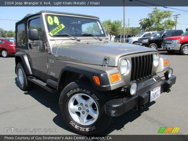 2004 Jeep Wrangler X 4x4 in Light Khaki Metallic