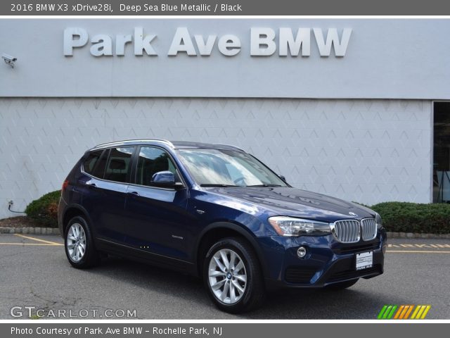 2016 BMW X3 xDrive28i in Deep Sea Blue Metallic