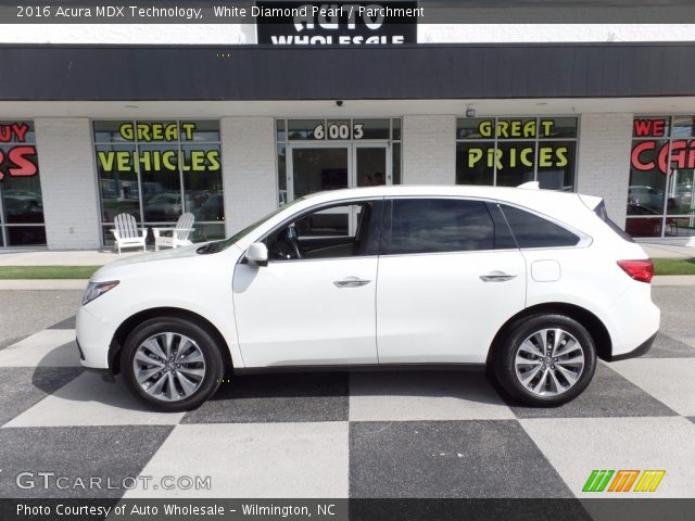 2016 Acura MDX Technology in White Diamond Pearl