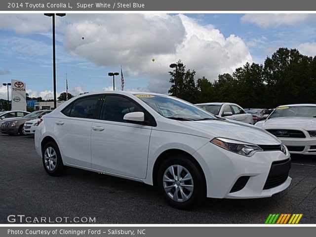 2014 Toyota Corolla L in Super White