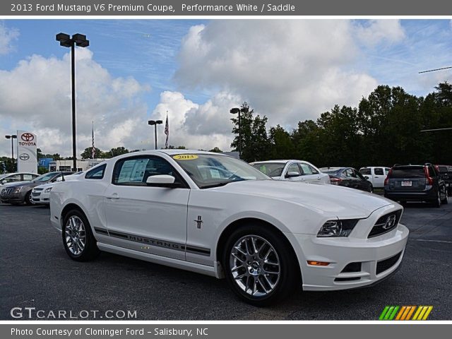 2013 Ford Mustang V6 Premium Coupe in Performance White