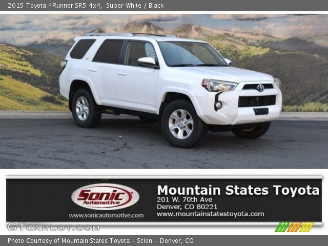 2015 Toyota 4Runner SR5 4x4 in Super White