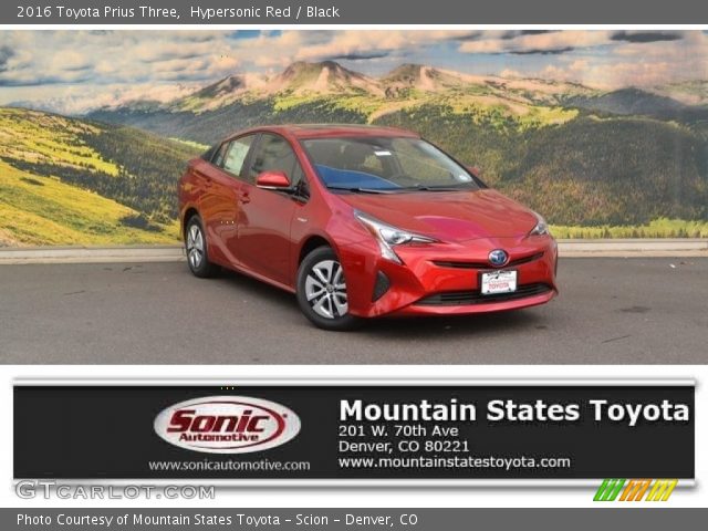 2016 Toyota Prius Three in Hypersonic Red