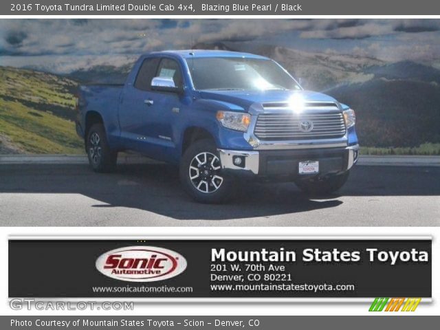 2016 Toyota Tundra Limited Double Cab 4x4 in Blazing Blue Pearl