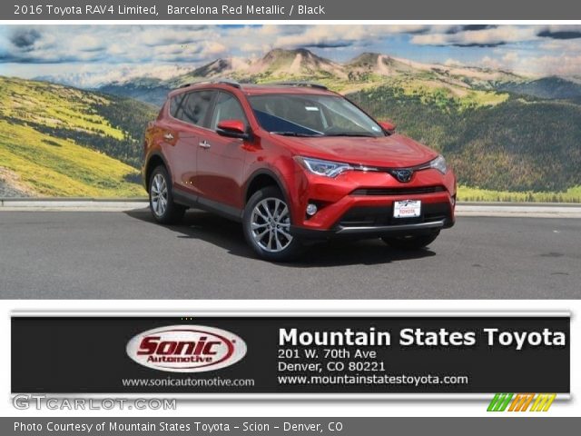2016 Toyota RAV4 Limited in Barcelona Red Metallic