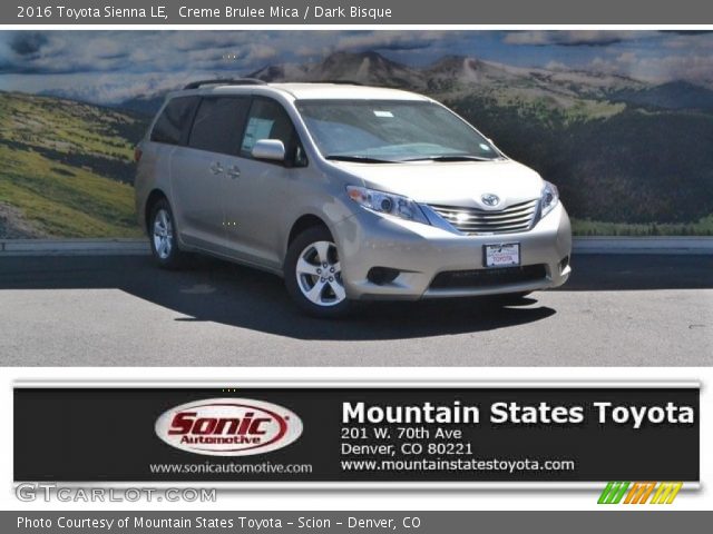 2016 Toyota Sienna LE in Creme Brulee Mica
