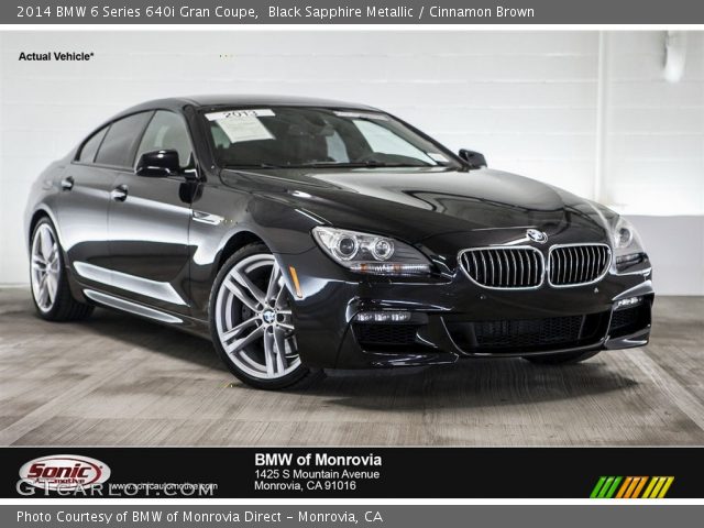 2014 BMW 6 Series 640i Gran Coupe in Black Sapphire Metallic