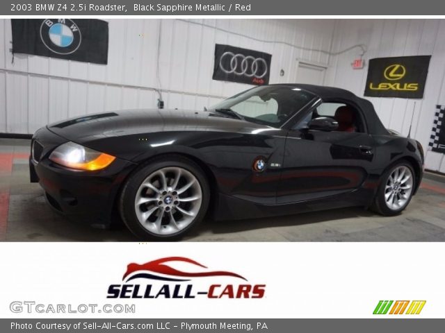 2003 BMW Z4 2.5i Roadster in Black Sapphire Metallic