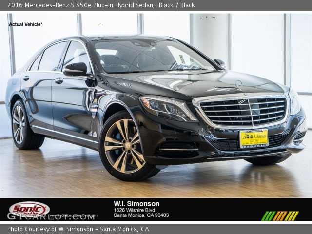 2016 Mercedes-Benz S 550e Plug-In Hybrid Sedan in Black