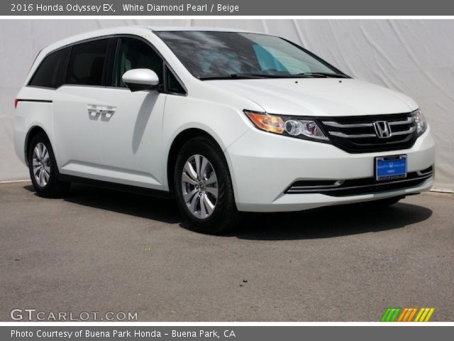 2016 Honda Odyssey EX in White Diamond Pearl