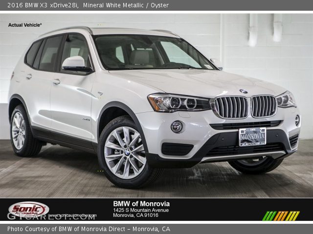2016 BMW X3 xDrive28i in Mineral White Metallic