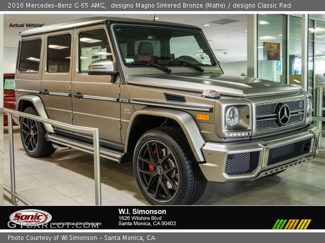 2016 Mercedes-Benz G 65 AMG in designo Magno Sintered Bronze (Matte)