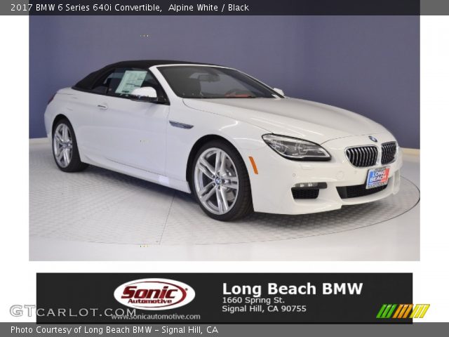 2017 BMW 6 Series 640i Convertible in Alpine White