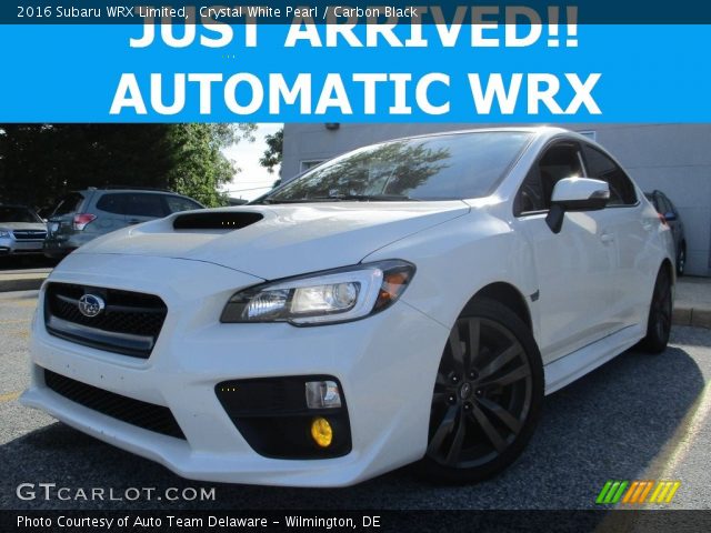 2016 Subaru WRX Limited in Crystal White Pearl