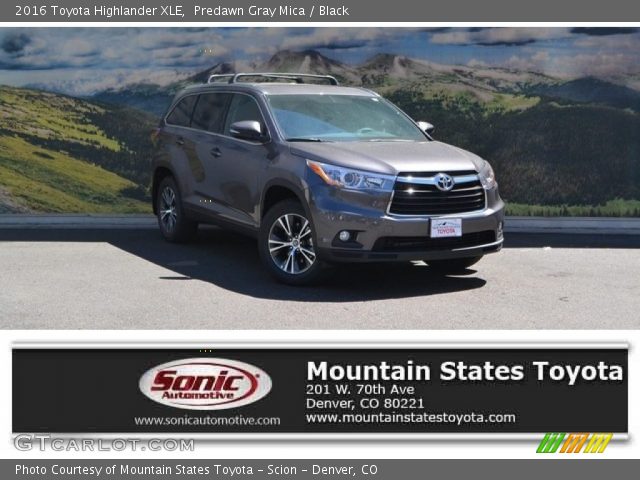 2016 Toyota Highlander XLE in Predawn Gray Mica