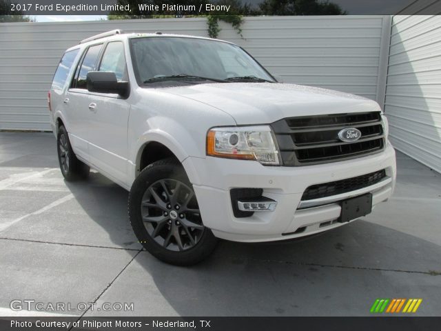 2017 Ford Expedition Limited in White Platinum