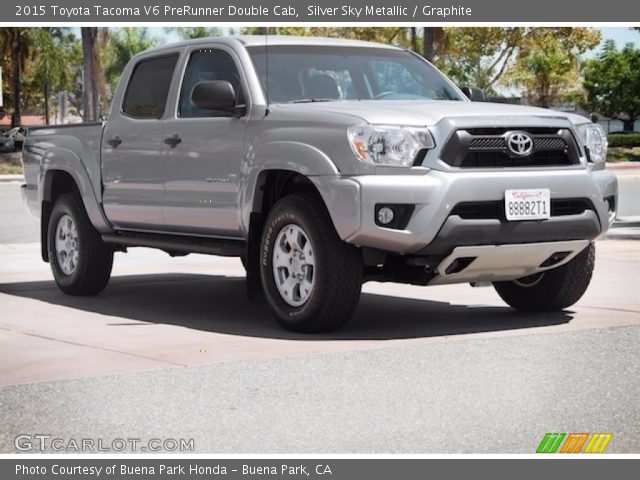 2015 Toyota Tacoma V6 PreRunner Double Cab in Silver Sky Metallic