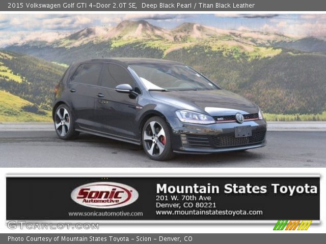 2015 Volkswagen Golf GTI 4-Door 2.0T SE in Deep Black Pearl
