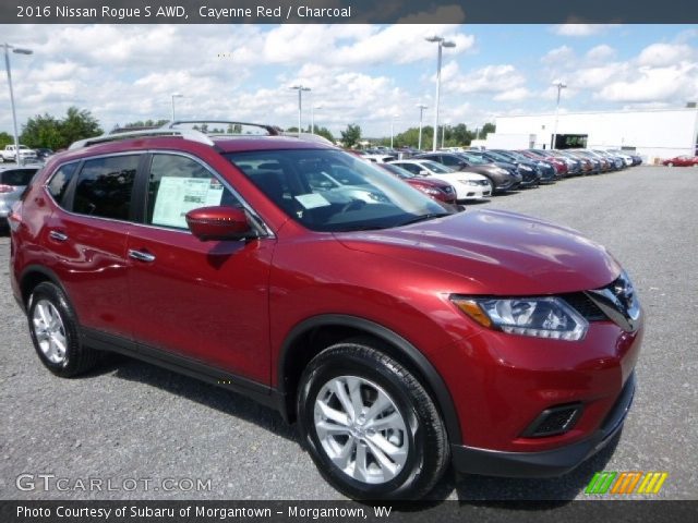 2016 Nissan Rogue S AWD in Cayenne Red