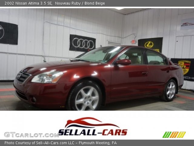 2002 Nissan Altima 3.5 SE in Nouveau Ruby