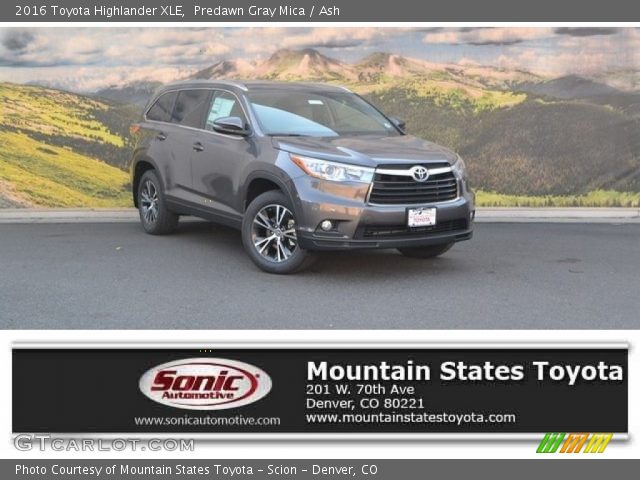 2016 Toyota Highlander XLE in Predawn Gray Mica