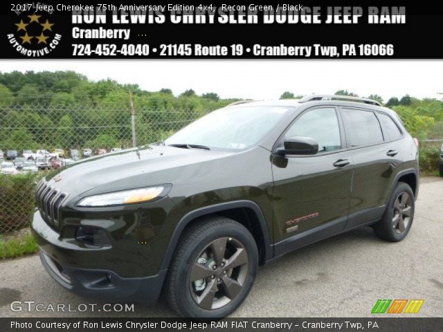 2017 Jeep Cherokee 75th Anniversary Edition 4x4 in Recon Green