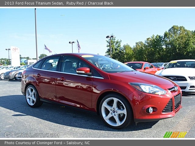 2013 Ford Focus Titanium Sedan in Ruby Red