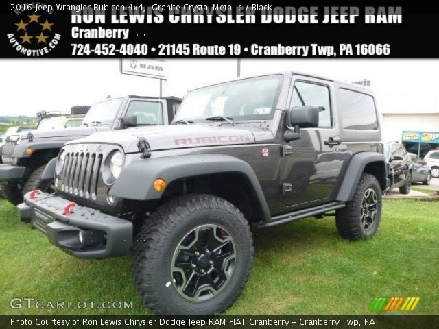 2016 Jeep Wrangler Rubicon 4x4 in Granite Crystal Metallic