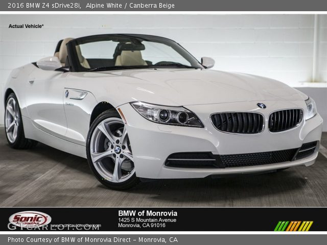 2016 BMW Z4 sDrive28i in Alpine White