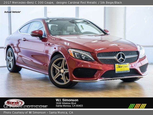 2017 Mercedes-Benz C 300 Coupe in designo Cardinal Red Metallic