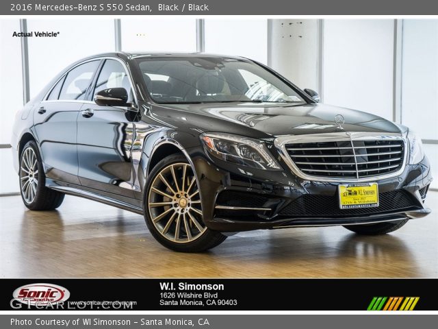 2016 Mercedes-Benz S 550 Sedan in Black