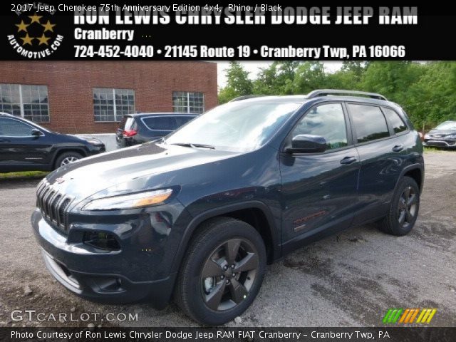 2017 Jeep Cherokee 75th Anniversary Edition 4x4 in Rhino