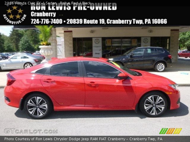 2016 Honda Civic EX-L Sedan in Rallye Red