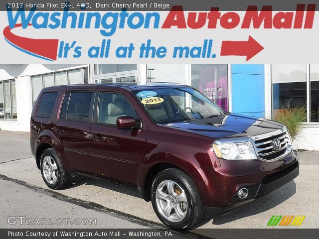 2013 Honda Pilot EX-L 4WD in Dark Cherry Pearl