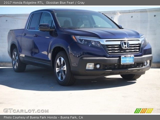 2017 Honda Ridgeline RTL in Obsidian Blue Pearl