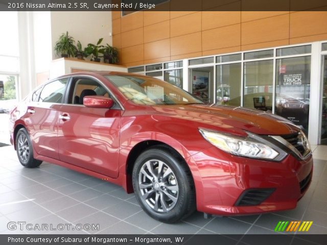 2016 Nissan Altima 2.5 SR in Cayenne Red