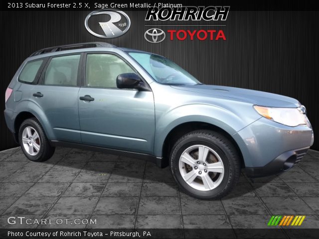 2013 Subaru Forester 2.5 X in Sage Green Metallic