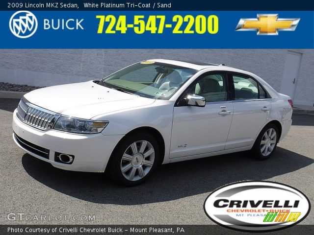 2009 Lincoln MKZ Sedan in White Platinum Tri-Coat