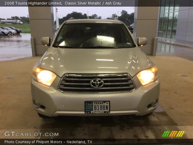 2008 Toyota Highlander Limited in Classic Silver Metallic