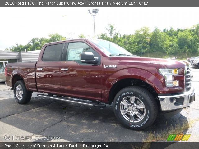 2016 Ford F150 King Ranch SuperCrew 4x4 in Bronze Fire
